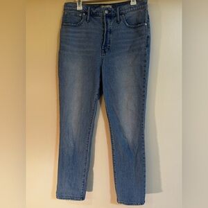 Madewell Women's Straight Leg Blue Jeans